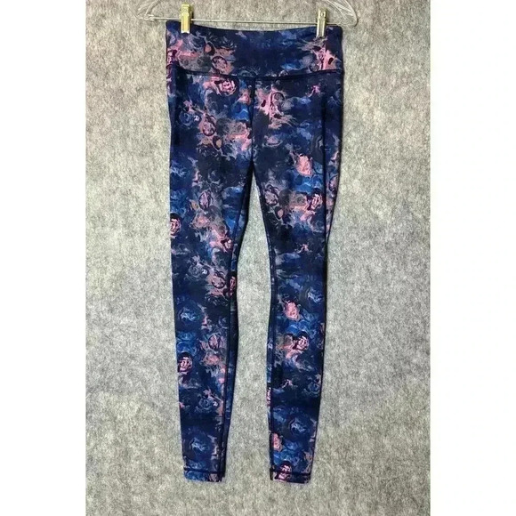 Lululemon Wunder Under Pants Moody Mirage Bark Berry Deep Navy Size 6 - Picture 2 of 5